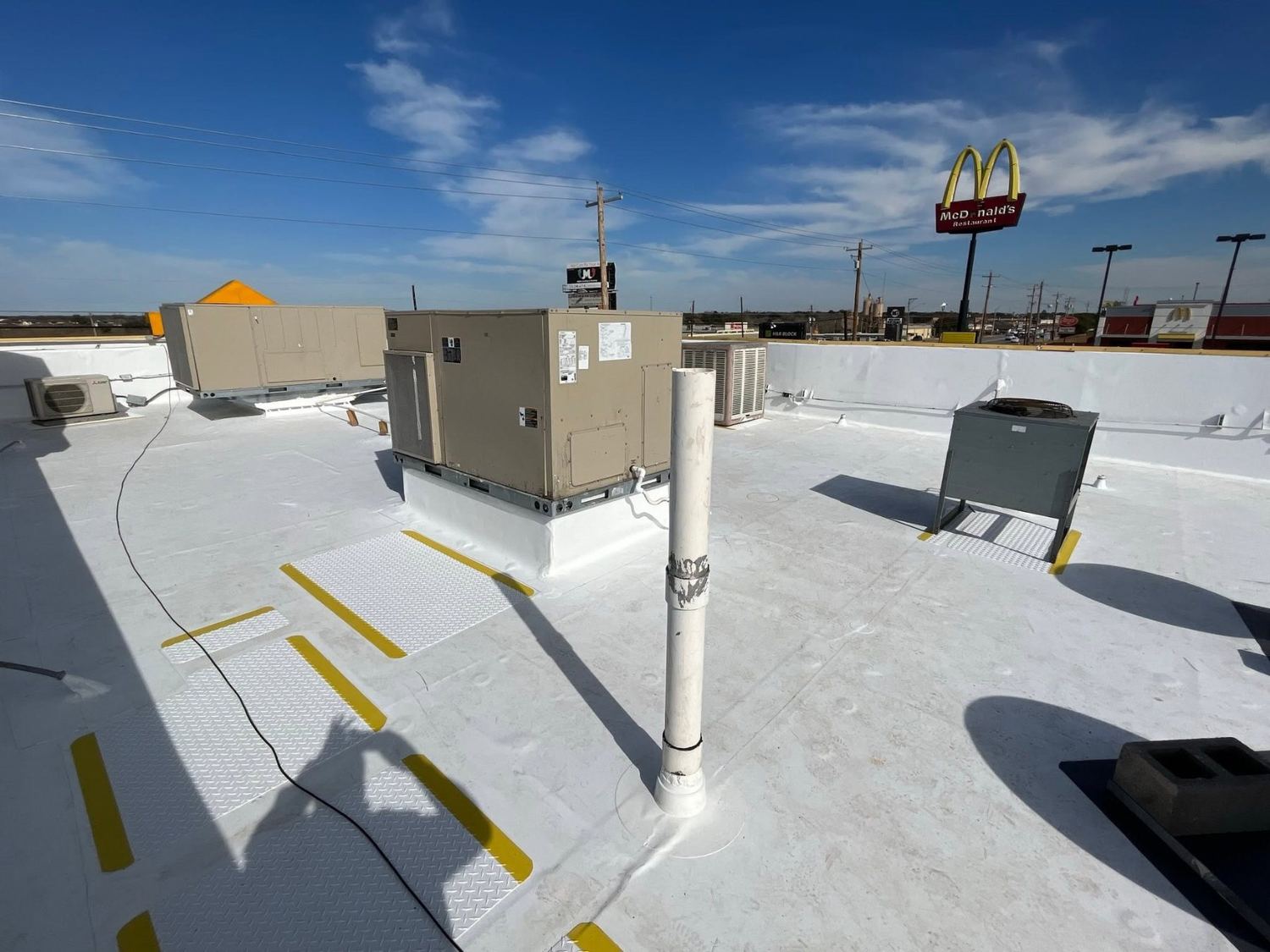 Commercial roof coating