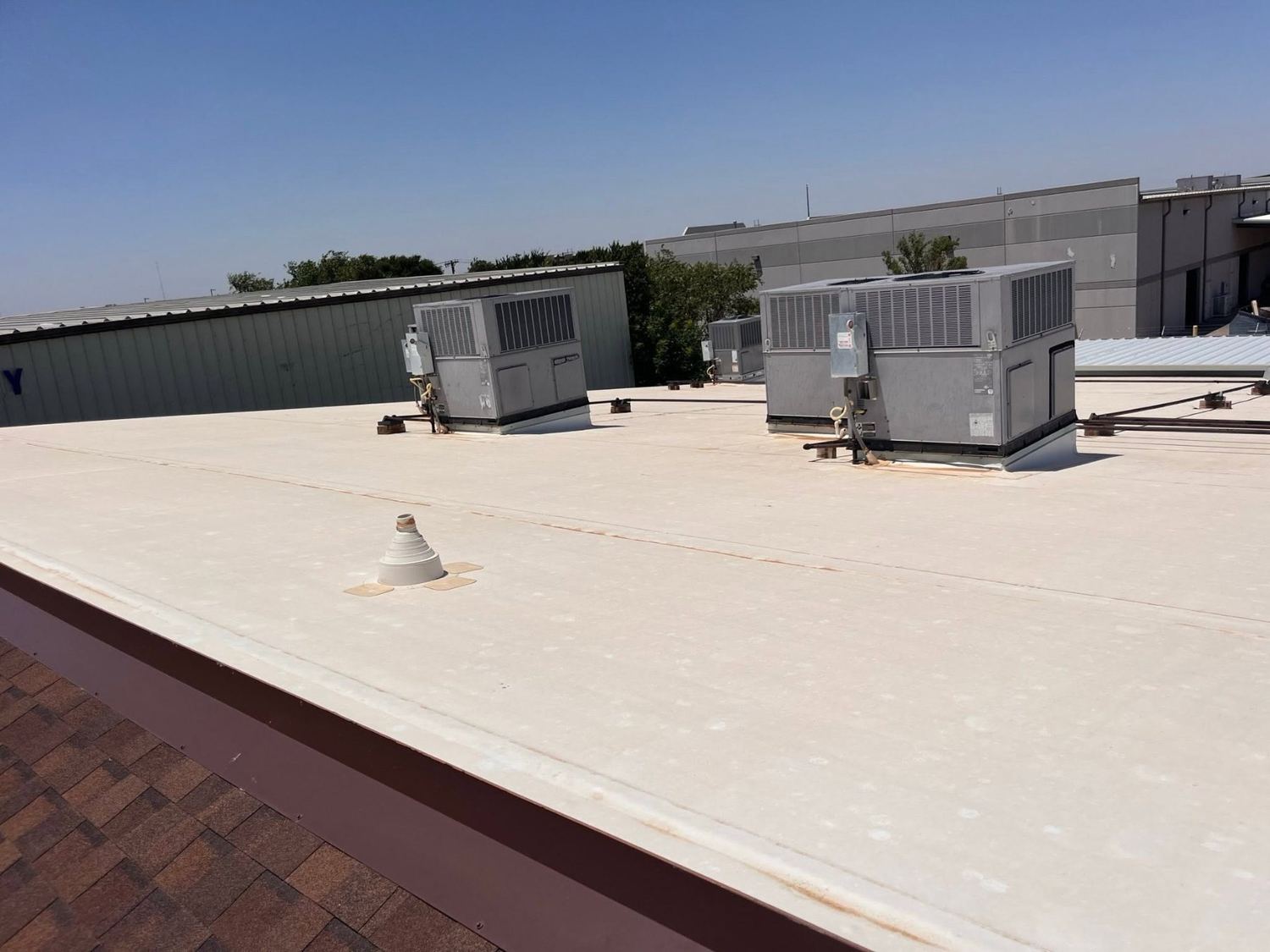 Commercial roof finished